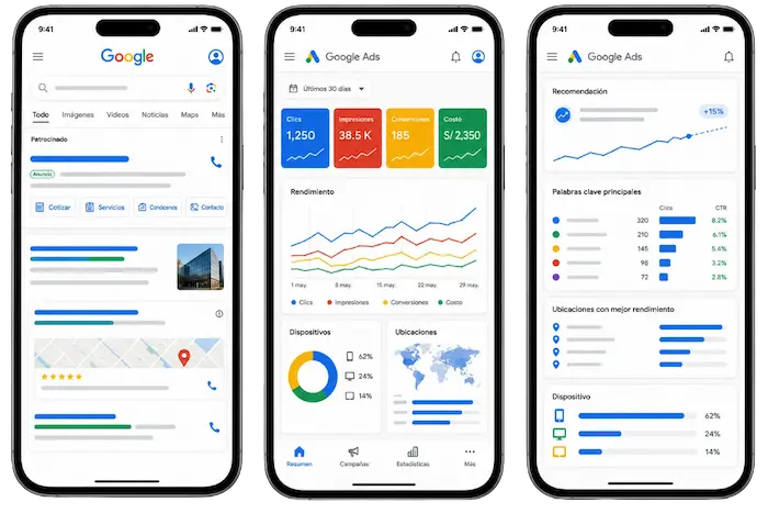 Somos expertos en crear campañas de Google Ads que atraen, convierten y generan resultados